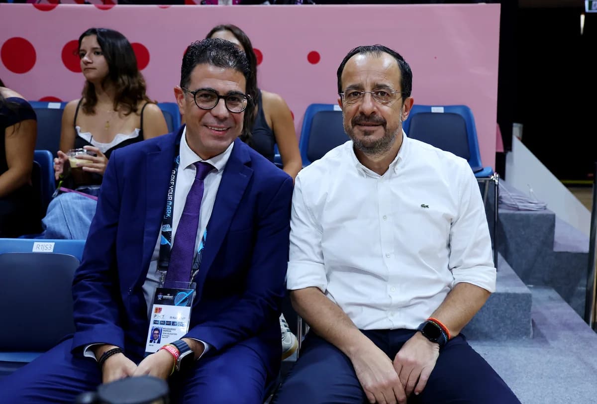 Ο Νίκος Χριστοδουλίδης στην έναρξη του FIBA EuroBasket 2025 στη Λεμεσό