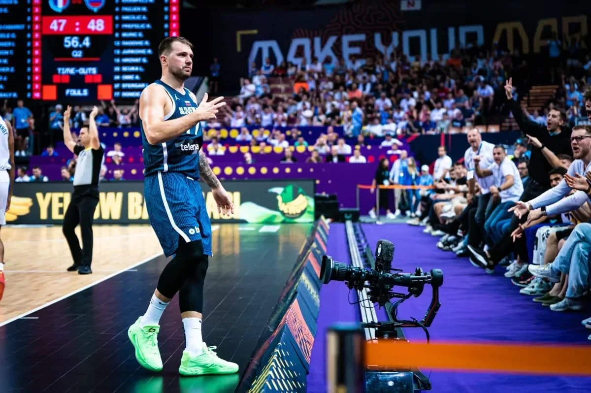 Incredible Dončić: 24 Points in the First Half Against France