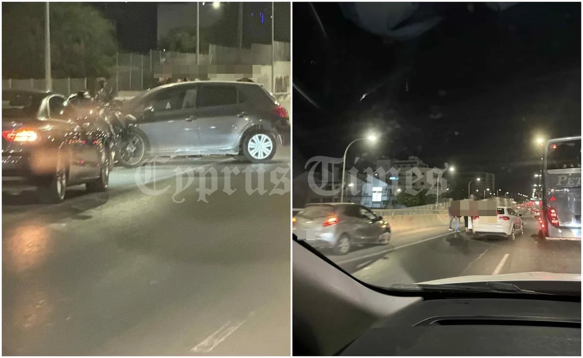 Caos de tráfico en la autopista Limassol-Nicosia tras accidentes