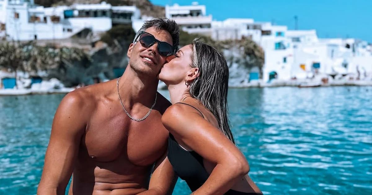 Athina Oikonomakou und Bruno Cerella: Urlaub in Kimolos