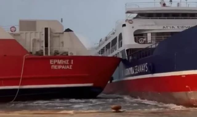 Ship Collision in Igoumenitsa Port Due to Cable Breakage