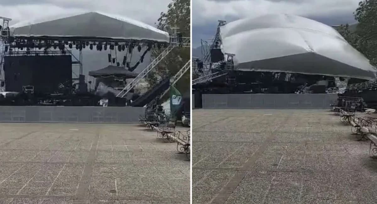 Ιωάννινα: Κατέρρευσε η σκηνή συναυλίας Βίσση, Ρέμου, Μάστορα