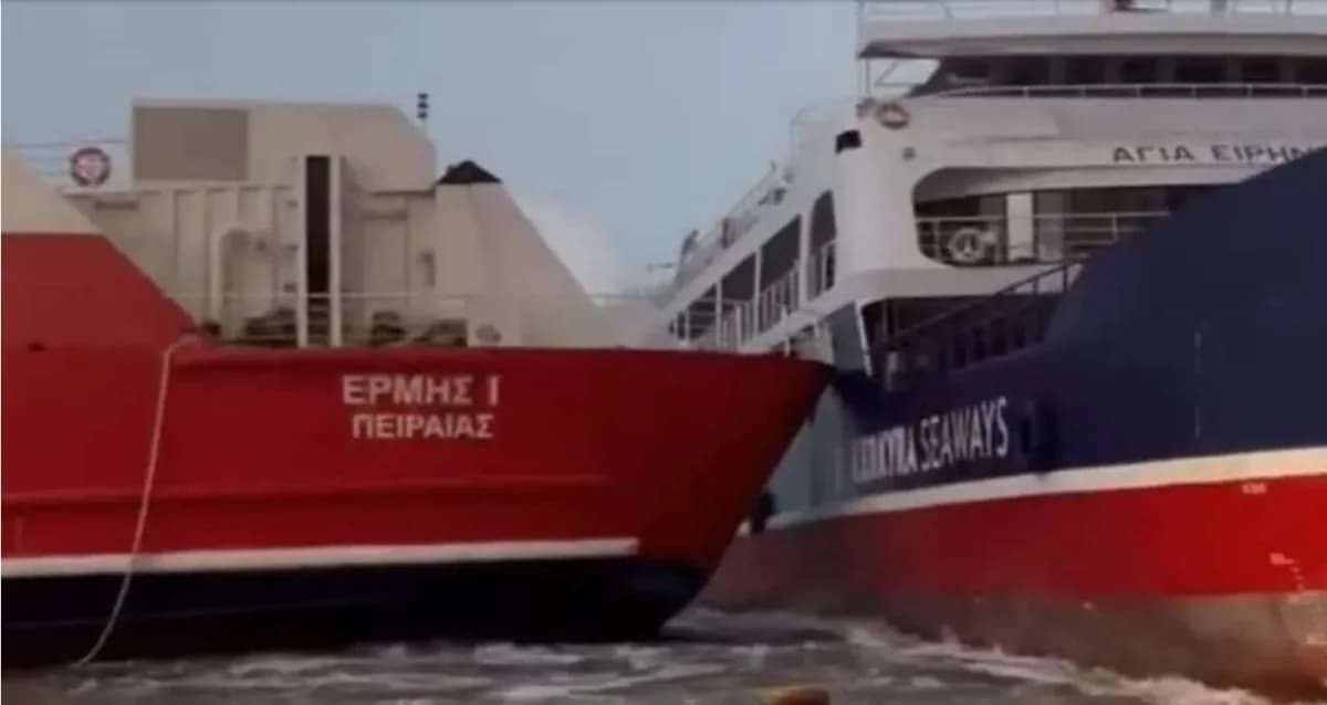 Igoumenitsa: Ships collide in port due to broken mooring lines