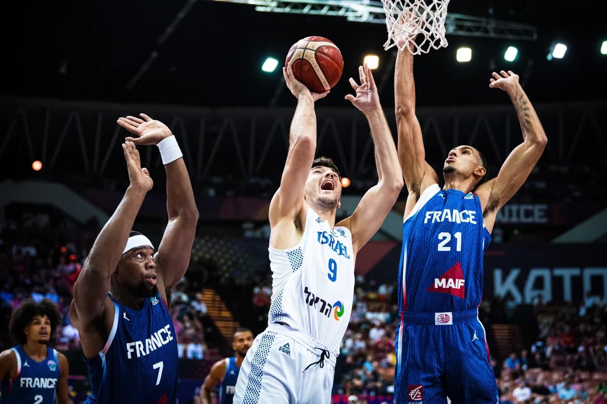 יורובאסקט: ישראל מנצחת את צרפת 82-69