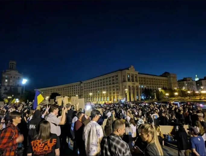 Ουκρανία: Διαδηλώσεις για τον Αυστηρότερο Νόμο για Λιποτάκτες