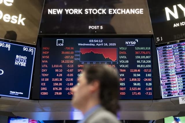 Wall Street: Rezessionsängste und steigende Wetten auf Zinssenkungen