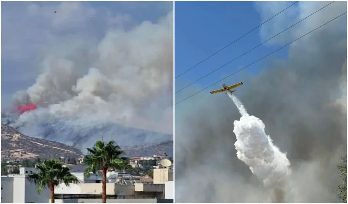 Incendio en Mouttagiaka Contenido – Reportan Obstáculos al Acceso de Camiones de Bomberos