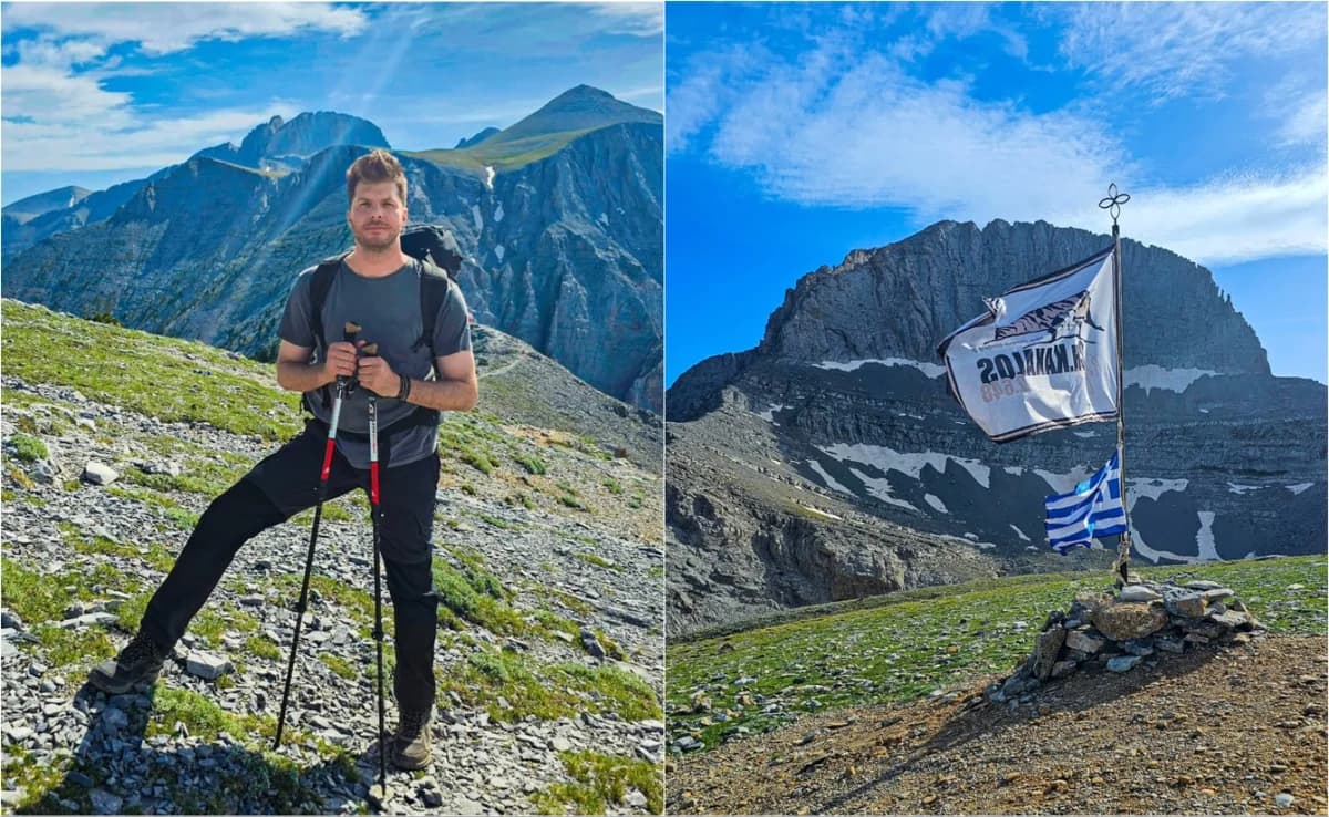 卢卡斯·乔卡斯：在奥林匹斯山徒步旅行，分享绝美照片