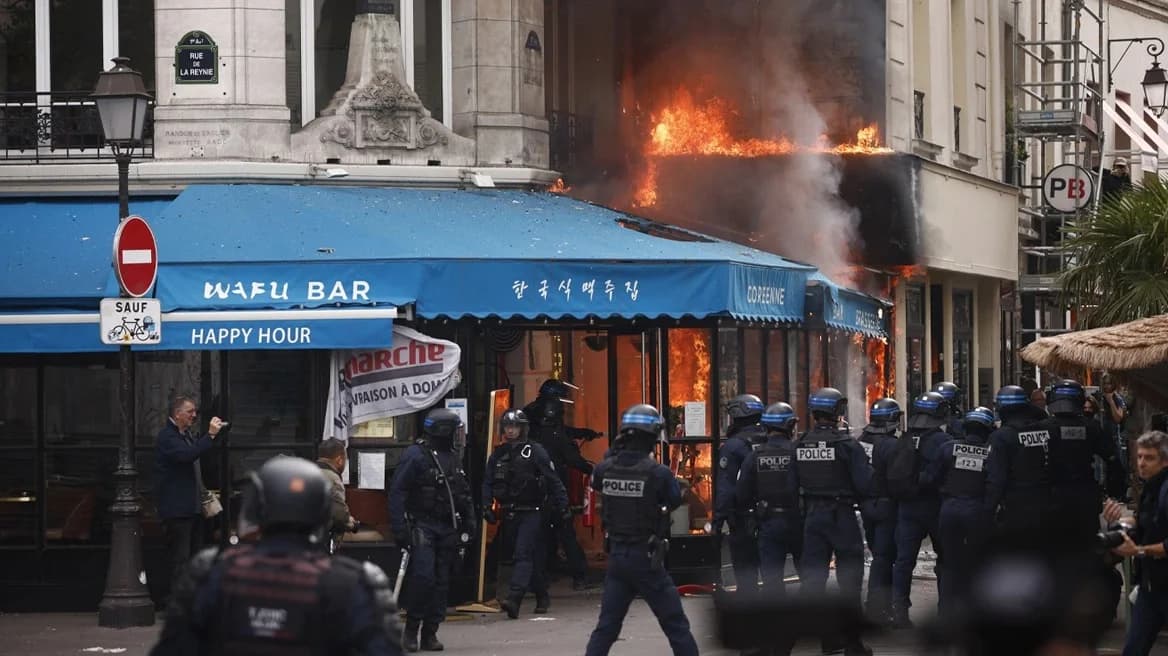 Spannungen in Frankreich: 175.000 protestieren, Zusammenstöße und Verhaftungen