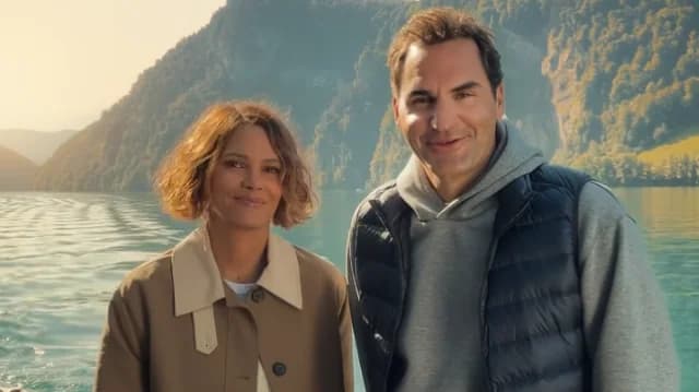 Roger Federer y Halle Berry en campaña turística suiza