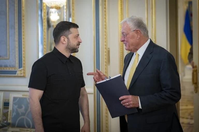 Zelenskyy Meets with US Special Envoy Keith Kellogg