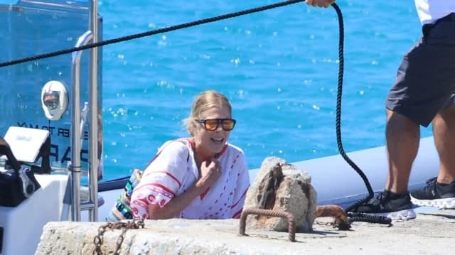 Rita Wilson de vacaciones en Mykonos