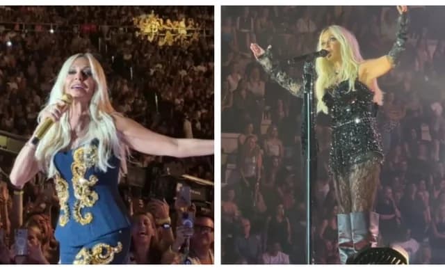 Anna Vissi honra a Dolce & Gabbana en el Estadio Kallimarmaro