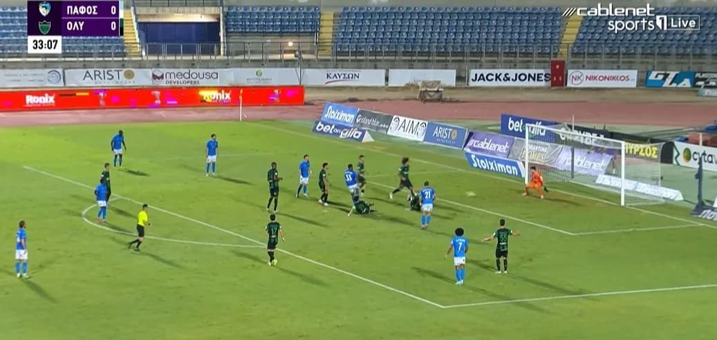 Первый гол Андерсона выводит «Пафос» вперед 1:0 (видео)