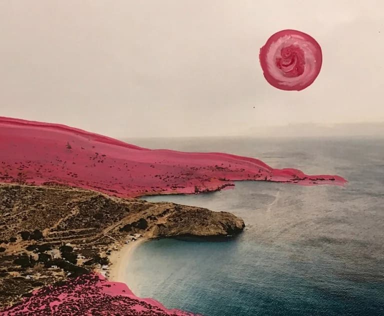 תערוכה של אלכסנדרוס סימופולוס: 'כל חוף שישנתי בו אי פעם' בגלריה איריס