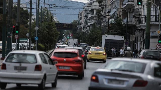 Verkehrsbehinderung auf der Kifissos- und Athener Allee, 2. Oktober 2025