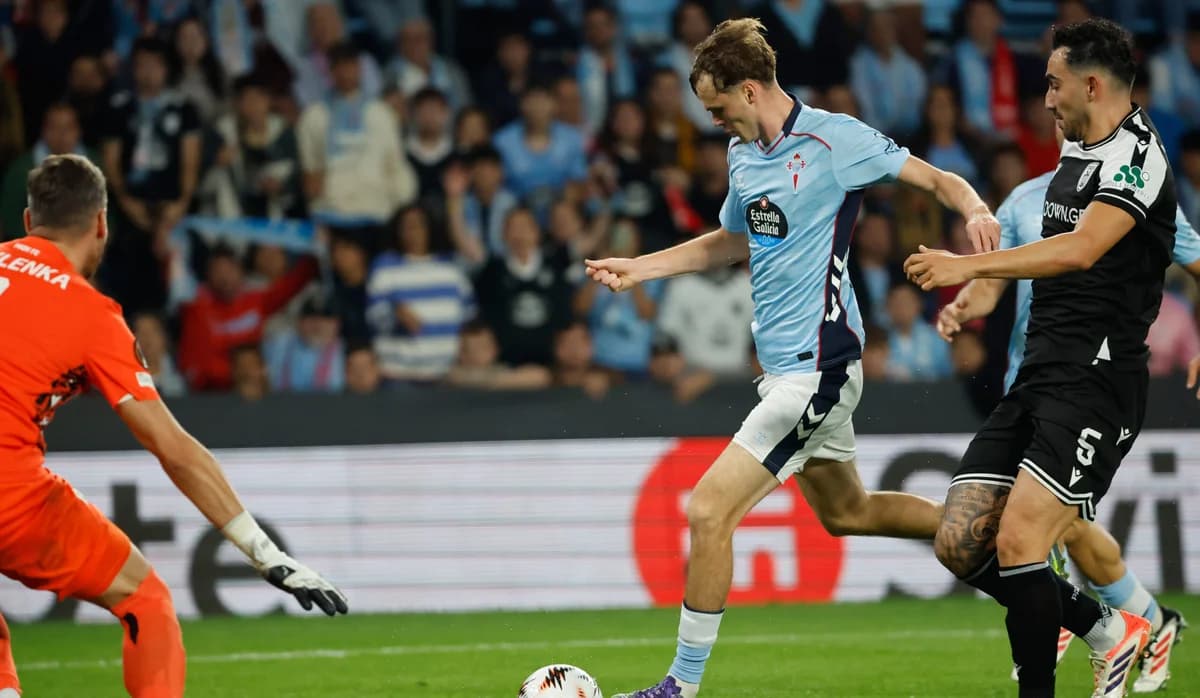 El PAOK sufre una derrota por 3-1 ante el Celta de Vigo en la Europa League