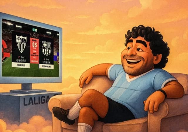 La Liga: Ο Μαραντόνα στην προαναγγελία του Σεβίλλη - Μπαρτσελόνα