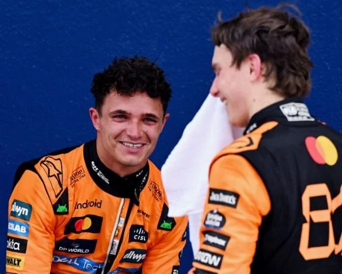 Norris on Piastri Contact: "That's Racing"