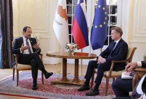 Christodoulides Meets Golob: Bilateral Relations & Cyprus' EU Presidency