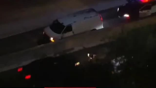 Ladrón muere en vivo durante persecución en California