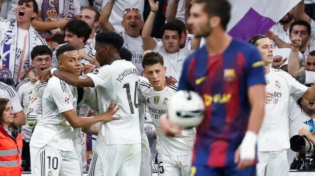 Real Madrid - Barcelona 2-1: Mbappé und Bellingham sichern Sieg