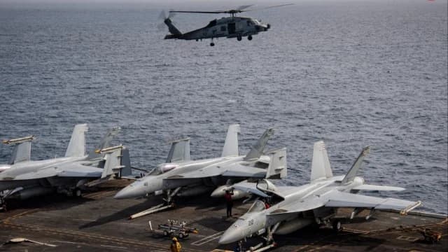 US Navy Helicopter and Fighter Jet Crash in South China Sea