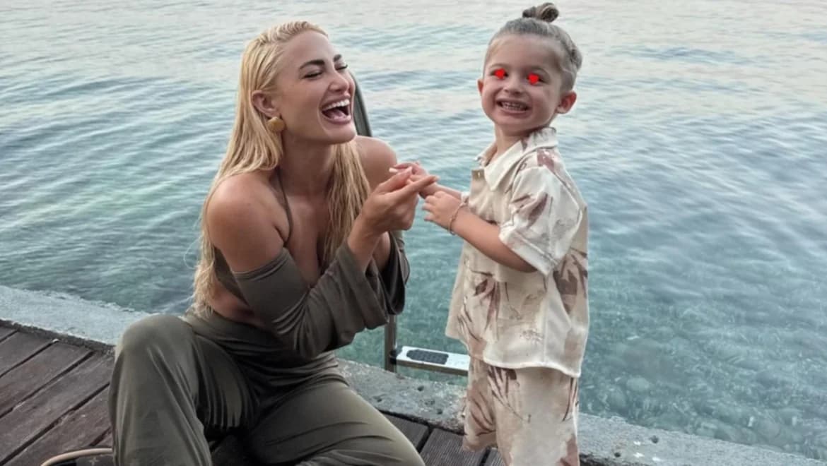 Ioanna Touni: Attends October 28th Parade with her Son in Thessaloniki
