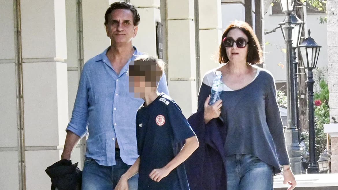 Nikos Psarras: Seltenes Ausgehen mit seiner Familie in Kifissia – Fotos