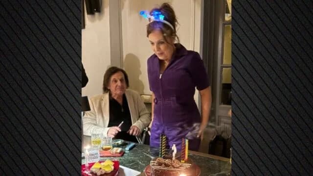Eleni Randou celebra su cumpleaños con Vasilis Papakonstantinou