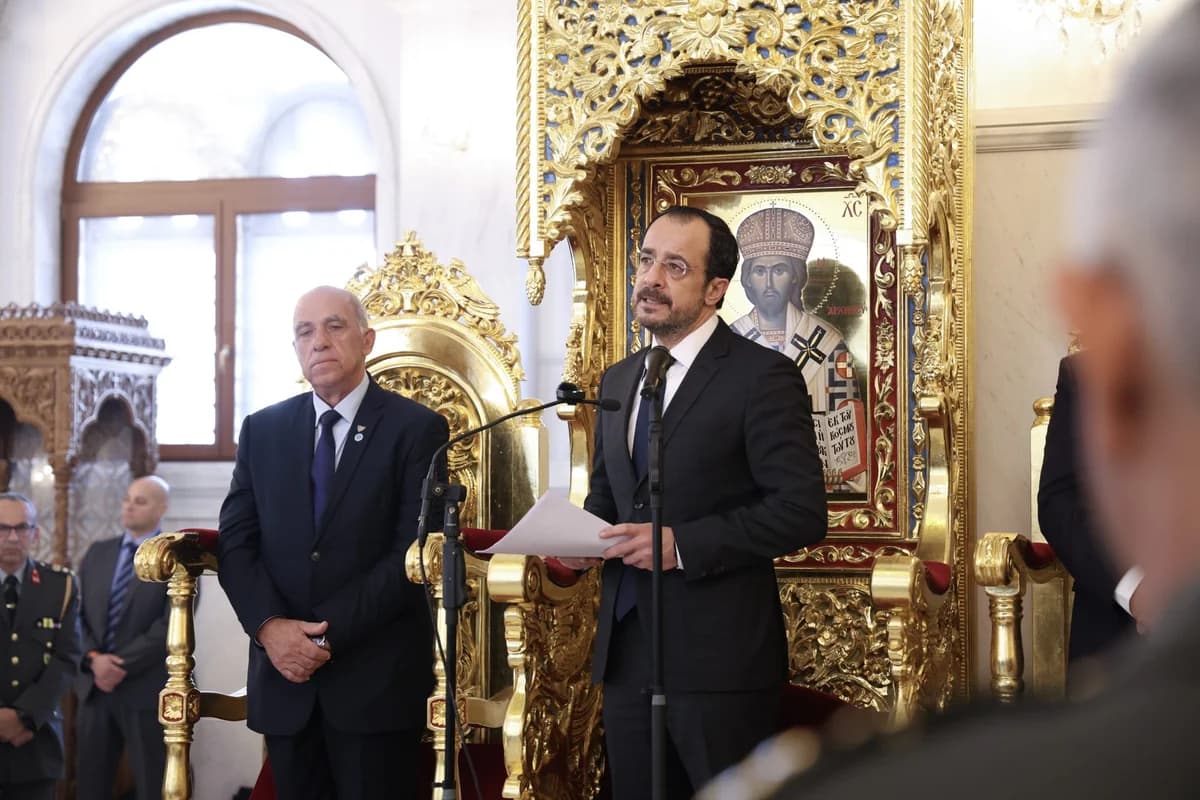 Ν. Χριστοδουλίδης: Υπερηφάνεια για την Εθνική Φρουρά στο μνημόσυνο πεσόντων