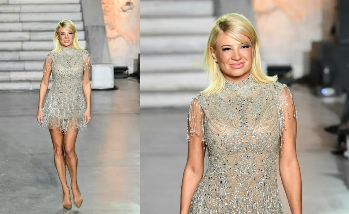 Faye Skorda Impresiona en la Semana de la Moda de Atenas