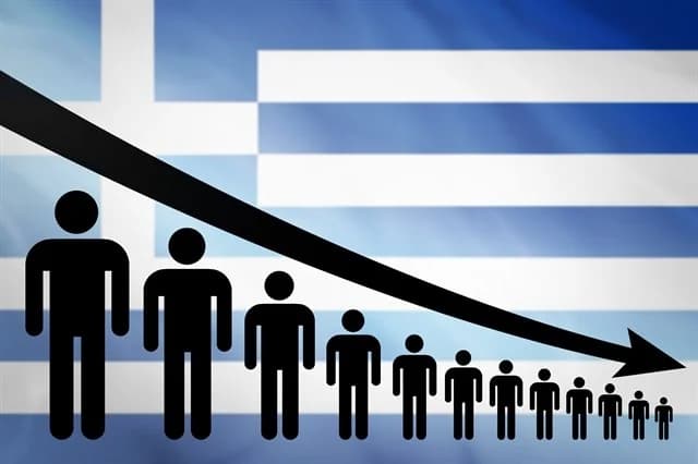 Центральная Македония: сокращение населения достигает 33%