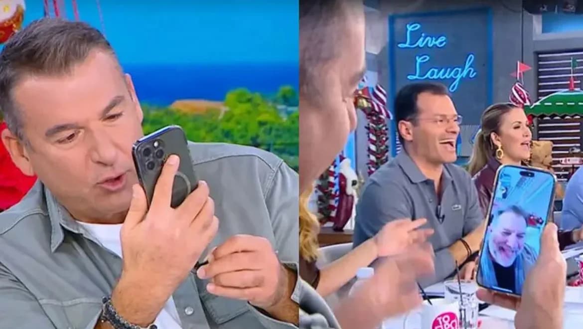 Giorgos Liagkas: Video Call to Arnaoutoglou Live on ANT1