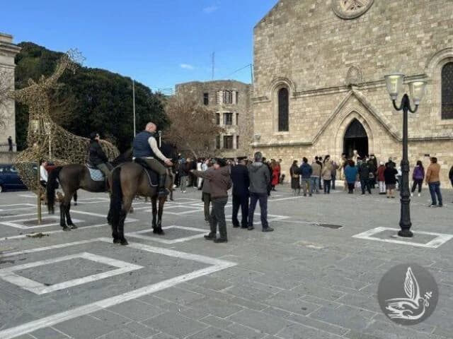 Εκκλησιασμός με ζώα στη Ρόδο για τον Άγιο Μόδεστο