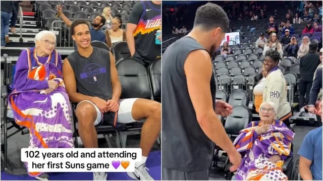 102-Year-Old Attends First Phoenix Suns Game