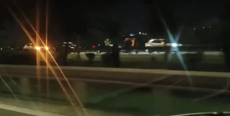 Accidente de coche en Nicosia cerca de los semáforos "Kalimera"