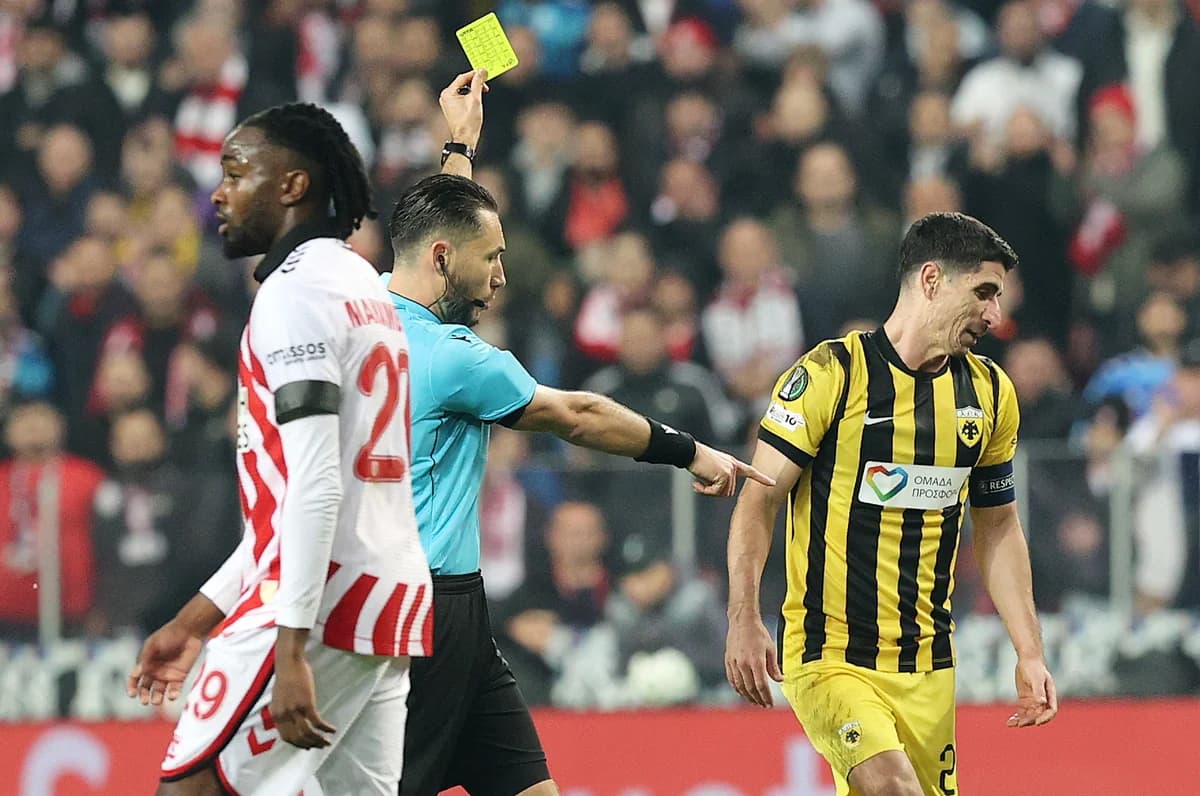 Conference League: ¿Cuál es la situación de las tarjetas amarillas del AEK?
