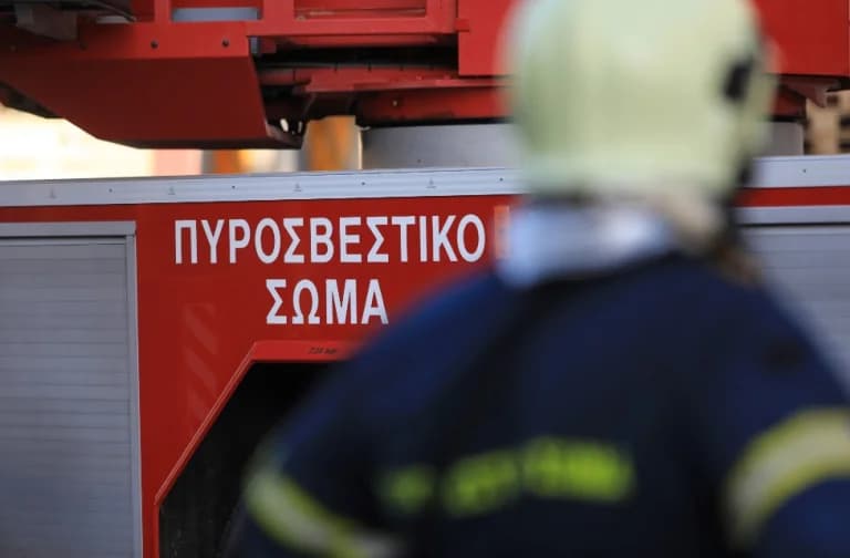 Пожар автомобиля на проспекте Кифисиас