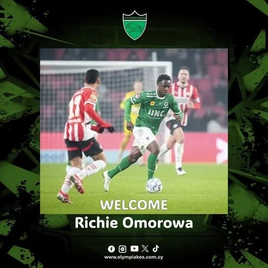 Olympiakos Nicosia anuncia el fichaje de Efosa Richie Omorowa