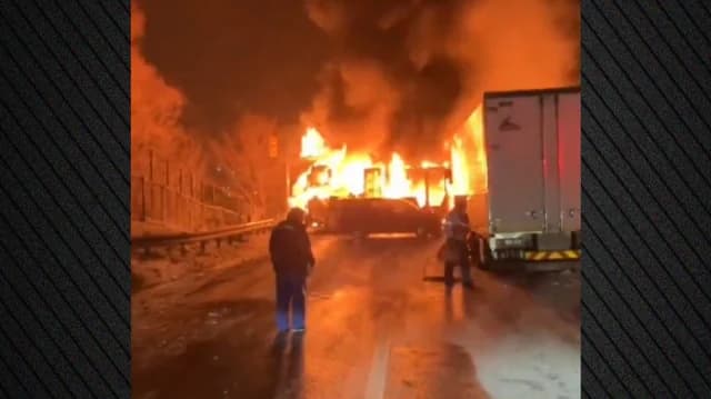 Καραμπόλα 50 οχημάτων στην Ιαπωνία: Ένας νεκρός και δεκάδες τραυματίες