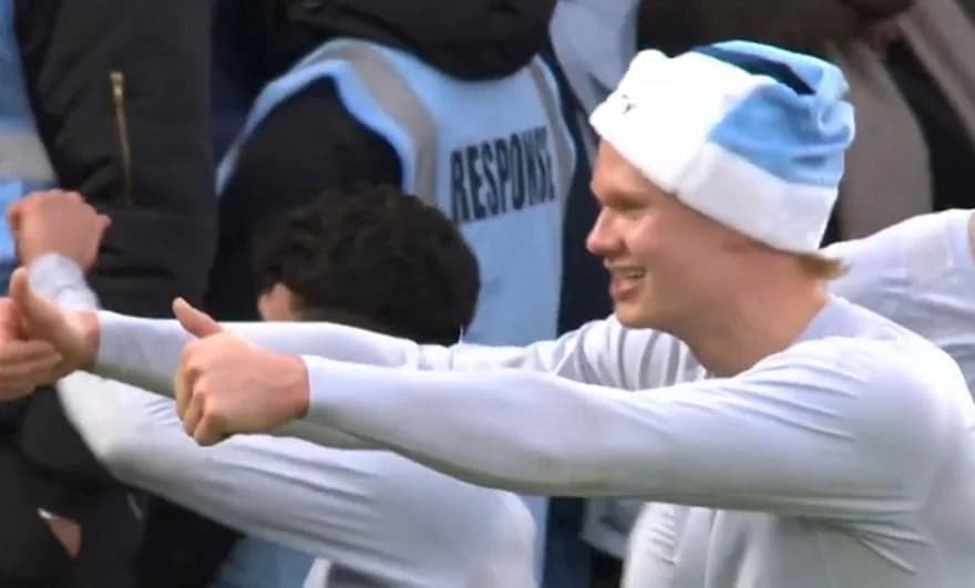 Haaland in Festive Mood After Victory Over Nottingham Forest