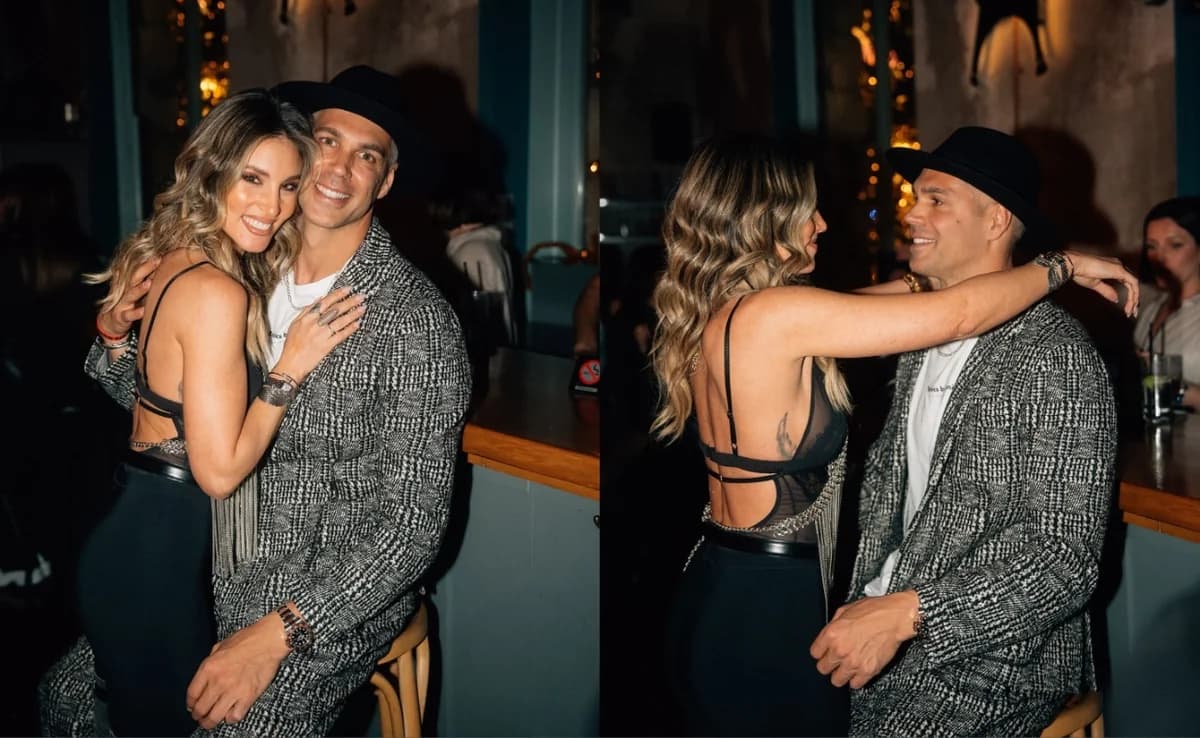 Athina Oikonomakou y Bruno Cerella se convierten en adornos navideños