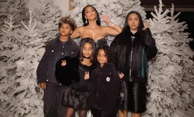 Kim Kardashian: Familienfotos ohne Kanye West