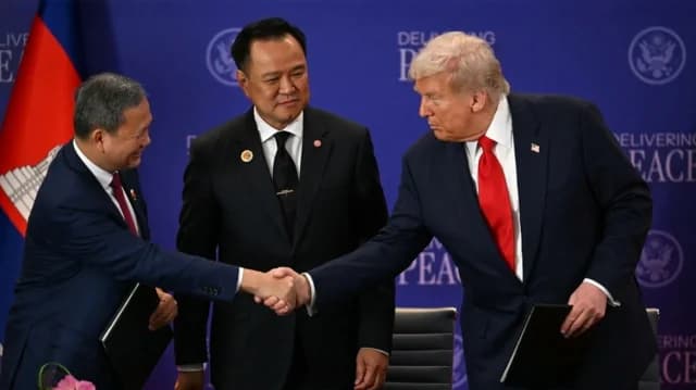 Trump felicita a Tailandia y Camboya por el alto el fuego