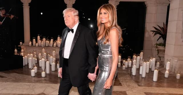 Новогодний гала-вечер Трампа: блеск Мелании, послание мира и миллионный аукцион