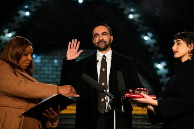 Zohran Mamdani als Bürgermeister von New York City vereidigt
