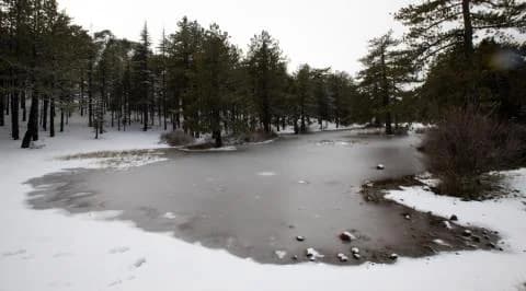 特罗多斯山脉：气温降至 -6°C – 冬季最冷的一天