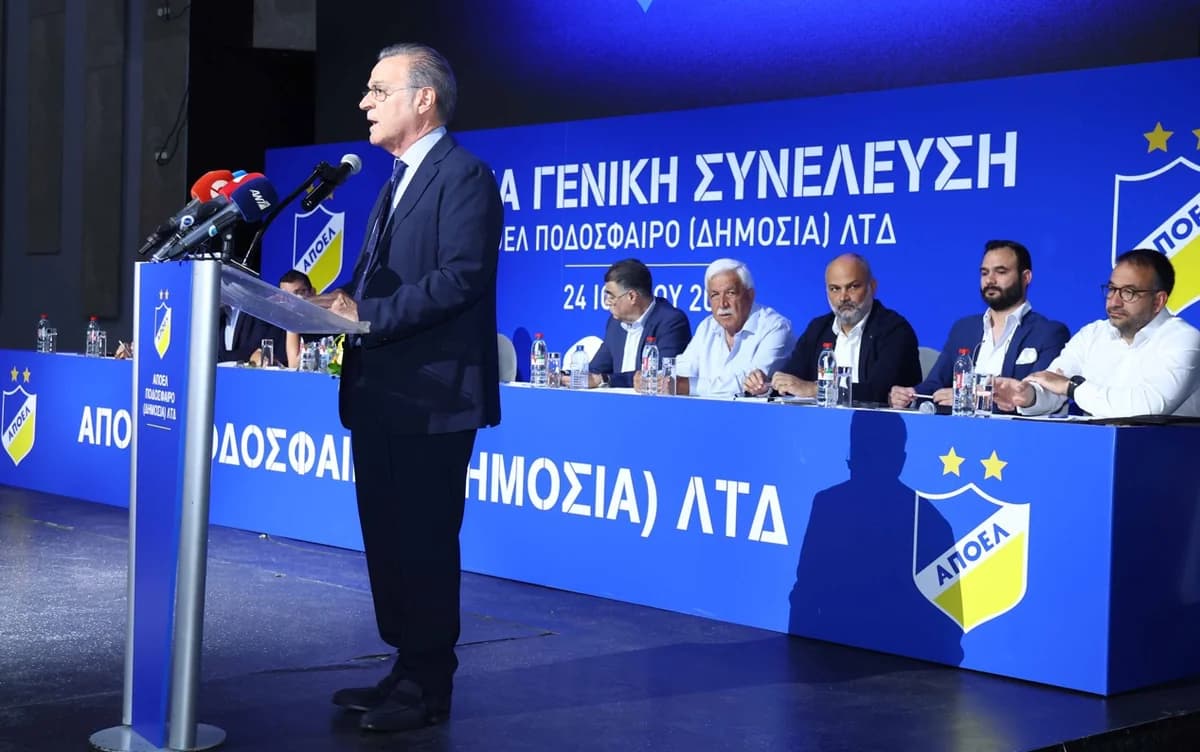 APOEL: Scenarios for President Prodromos Petridis' Succession
