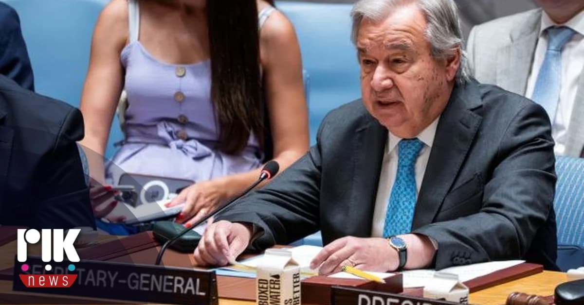 Guterres: Warning of Escalation Risk in the Middle East